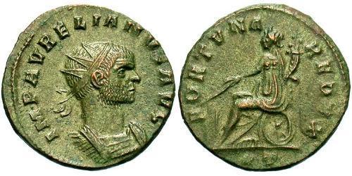 1 Antoniniano Imperio romano (27BC-395) Cobre/Plata Aureliano (215-275)