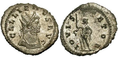 1 Antoniniano Imperio romano (27BC-395) Cobre/Plata Galieno (218-268)