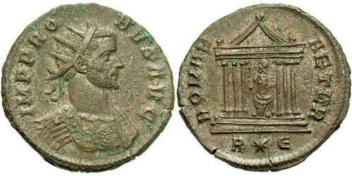 1 Antoniniano Imperio romano (27BC-395) Cobre/Plata Probo (232-282)