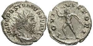 1 Antoniniano Imperio Galo (260-274) Plata Postumo (260-268)