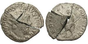 1 Antoniniano Imperio Galo (260-274) Plata Postumo (260-268)