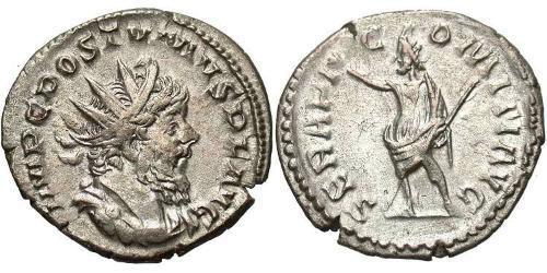 1 Antoniniano Imperio Galo (260-274) Plata Postumo (260-268)