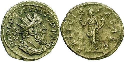 1 Antoniniano Imperio Galo (260-274) Plata Postumo (260-268)