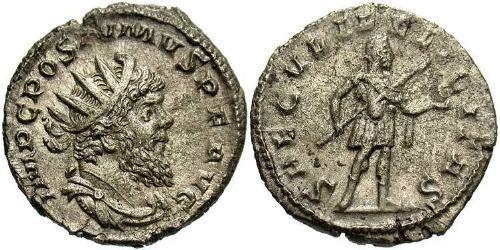 1 Antoniniano Imperio Galo (260-274) Plata Postumo (260-268)