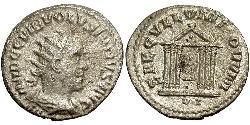 1 Antoniniano Imperio romano (27BC-395) Plata Volusiano (235-253)