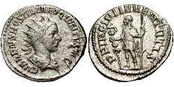 1 Antoniniano Imperio romano (27BC-395) Plata Hostiliano (230-251)