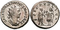 1 Antoniniano Imperio romano (27BC-395) Plata Salonino (242 - 260)