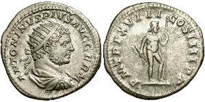 1 Antoniniano Imperio romano (27BC-395) Plata Caracalla (188-217)