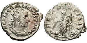 1 Antoniniano Imperio romano (27BC-395) Plata Galieno (218-268)