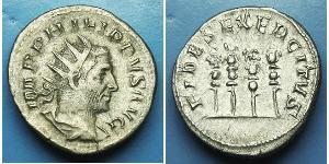 1 Antoniniano Imperio romano (27BC-395) Plata Felipe I (204-249)