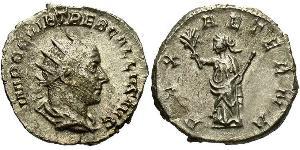 1 Antoniniano Imperio romano (27BC-395) Plata Treboniano Galo (206-253)