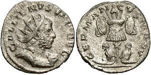 1 Antoniniano Imperio romano (27BC-395) Plata Galieno (218-268)