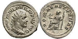 1 Antoniniano Imperio romano (27BC-395) Plata Felipe I (204-249)