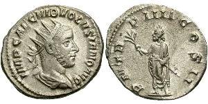 1 Antoniniano Imperio romano (27BC-395) Plata Volusiano (235-253)