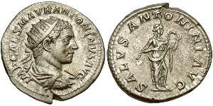 1 Antoniniano Imperio romano (27BC-395) Plata Heliogábalo (203-222)