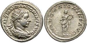 1 Antoniniano Imperio romano (27BC-395) Plata Heliogábalo (203-222)