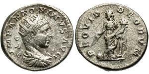 1 Antoniniano Imperio romano (27BC-395) Plata Heliogábalo (203-222)