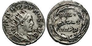 1 Antoniniano Imperio romano (27BC-395) Plata Felipe I (204-249)