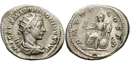 1 Antoniniano Imperio romano (27BC-395) Plata Heliogábalo (203-222)