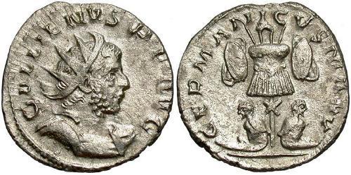 1 Antoniniano Imperio romano (27BC-395) Plata Galieno (218-268)