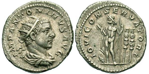 1 Antoniniano Imperio romano (27BC-395) Plata Heliogábalo (203-222)