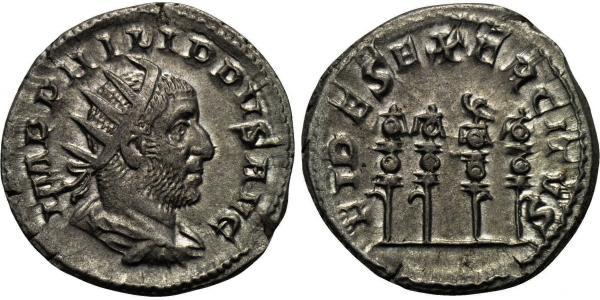 1 Antoniniano Imperio romano (27BC-395) Plata Felipe I (204-249)