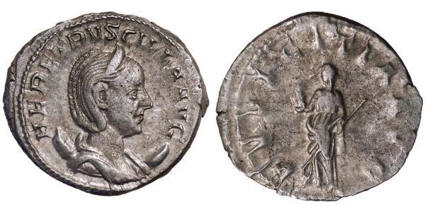 1 Antoniniano Imperio romano (27BC-395) Plata Herennia Etruscilla (249-251)