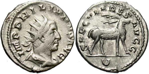 1 Antoniniano Imperio romano (27BC-395) Plata Felipe I (204-249)