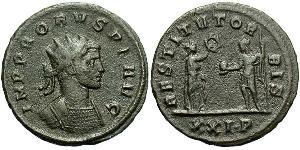 1 Antoniniano Impero romano (27BC-395) Rame/Argento Probo (232-282)