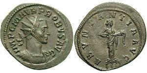 1 Antoniniano Impero romano (27BC-395) Rame/Argento Probo (232-282)