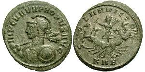 1 Antoniniano Impero romano (27BC-395) Rame/Argento Probo (232-282)