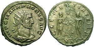 1 Antoniniano Impero romano (27BC-395) Rame/Argento Probo (232-282)