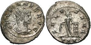 1 Antoniniano Impero romano (27BC-395) Rame/Argento Gallieno (218-268)