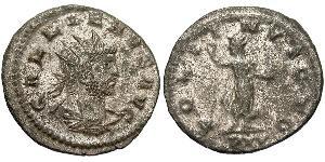 1 Antoniniano Impero romano (27BC-395) Rame/Argento Gallieno (218-268)