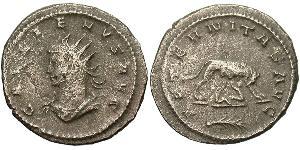 1 Antoniniano Impero romano (27BC-395) Rame/Argento Gallieno (218-268)