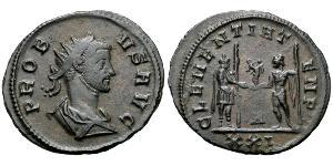 1 Antoniniano Impero romano (27BC-395) Rame/Argento Probo (232-282)
