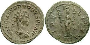 1 Antoniniano Impero romano (27BC-395) Rame/Argento Probo (232-282)