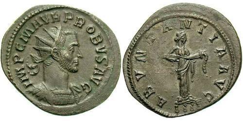 1 Antoniniano Impero romano (27BC-395) Rame/Argento Probo (232-282)