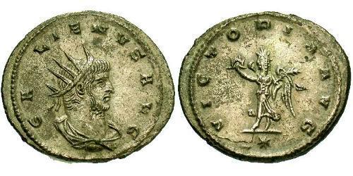 1 Antoniniano Impero romano (27BC-395) Rame/Argento Gallieno (218-268)