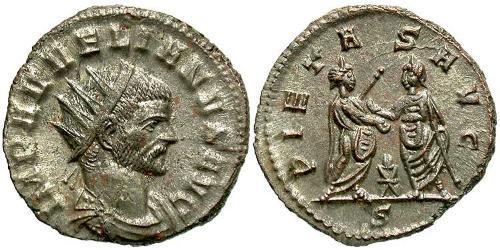 1 Antoniniano Impero romano (27BC-395) Rame/Argento Aureliano (215-275)