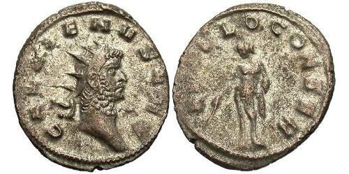 1 Antoniniano Impero romano (27BC-395) Rame/Argento Gallieno (218-268)