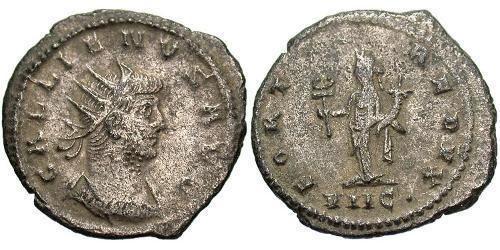 1 Antoniniano Impero romano (27BC-395) Rame/Argento Gallieno (218-268)