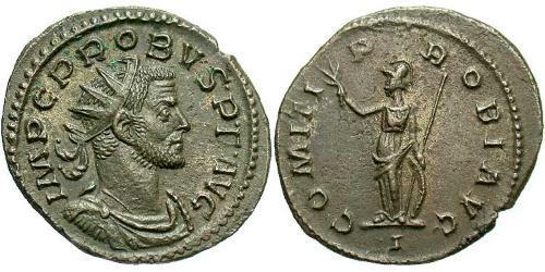 1 Antoniniano Impero romano (27BC-395) Rame/Argento Probo (232-282)