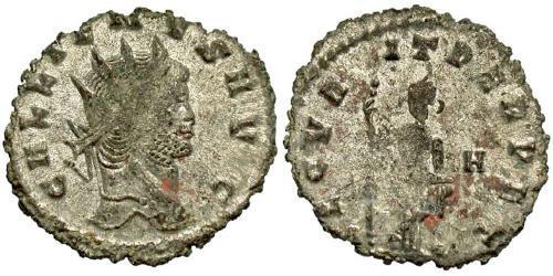 1 Antoniniano Impero romano (27BC-395) Rame/Argento Gallieno (218-268)