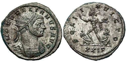 1 Antoniniano Impero romano (27BC-395) Rame/Argento Aureliano (215-275)