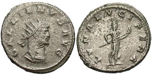 1 Antoniniano Impero romano (27BC-395) Rame/Argento Gallieno (218-268)