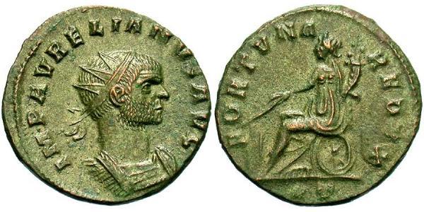 1 Antoniniano Impero romano (27BC-395) Rame/Argento Aureliano (215-275)