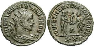 1 Antoniniano Imperio romano (27BC-395)  Galerio Maximiano (260-311)