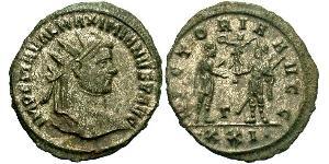 1 Antoniniano Imperio romano (27BC-395)  Maximiano (250-310)