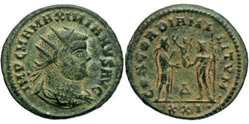 1 Antoniniano Imperio romano (27BC-395)  Maximiano (250-310)